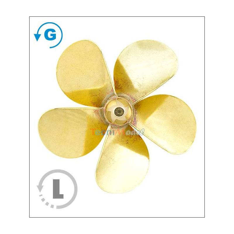 Hélice laiton 5 PALES 50/M4/G