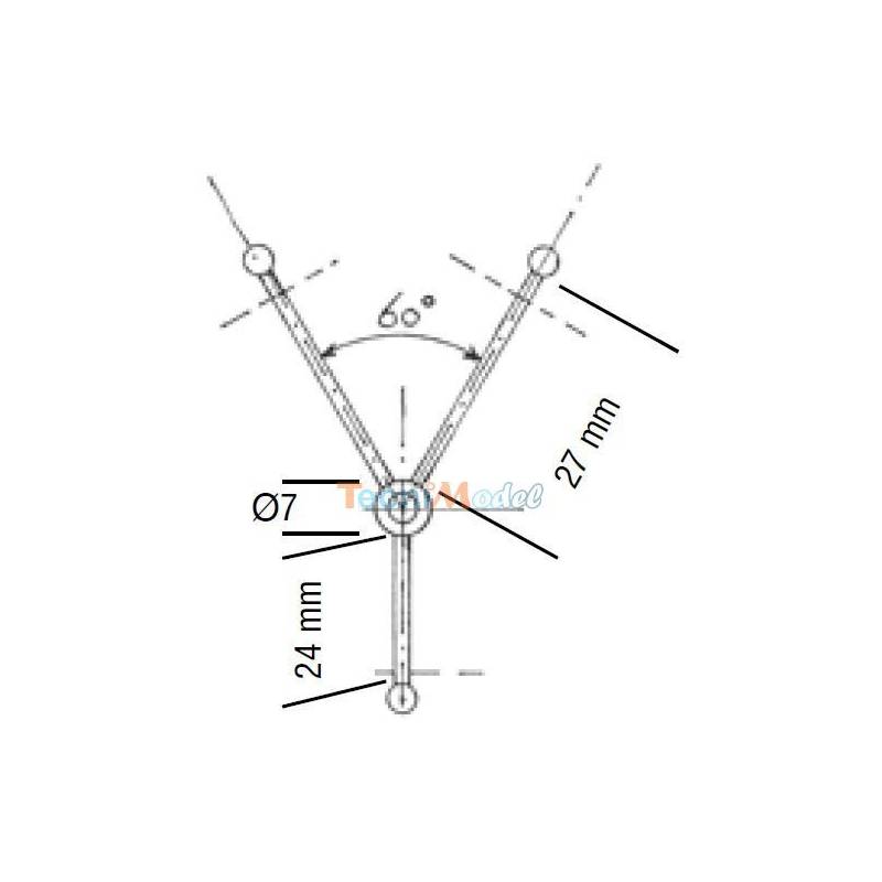 Ø3mm M3 270mm propeller shaft + P-Bracket and stern tube