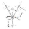 Ø3mm M3 270mm propeller shaft + P-Bracket and stern tube