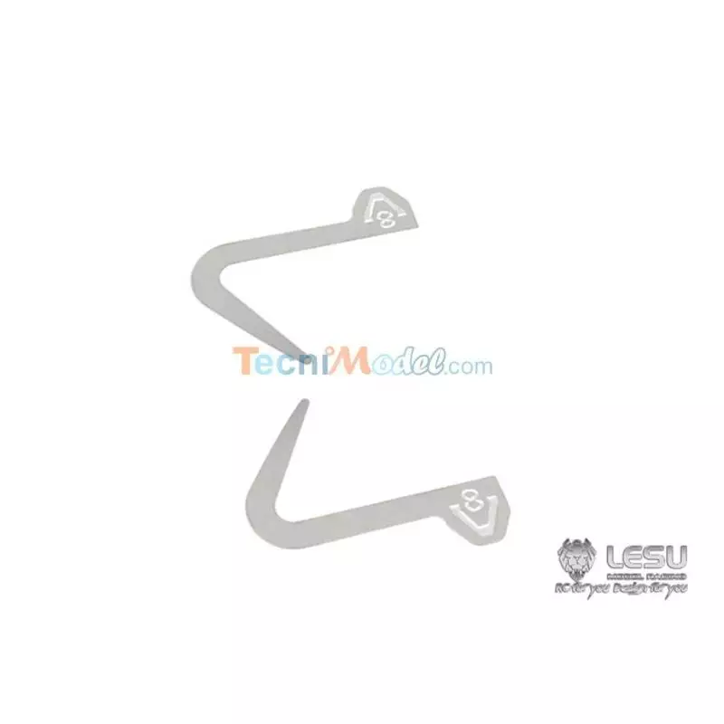 2 Logos de poignées de porte V8 pour Scania Tamiya LESU G-6146-2