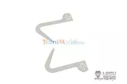 2 Logos de poignées de porte Griffon pour Scania Tamiya LESU G-6146-1