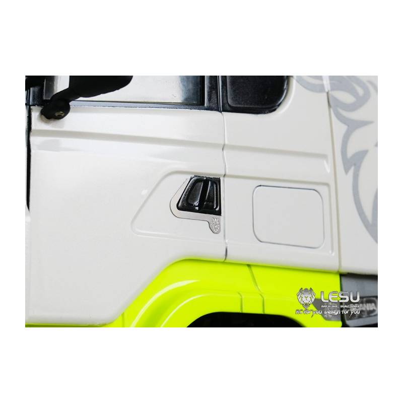 2 Logos de poignées de porte V8 pour Scania Tamiya LESU G-6146-2