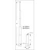 Hydraulic system with telescopic cylinder 130-495mm LESU Y-1509-A-130
