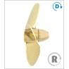 Hélice tripale laiton Ø80mm M5 gamme 146 type A Raboesch Droite rb146-29
