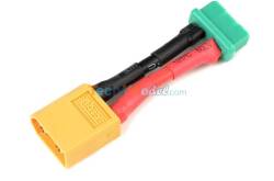 Cordon adaptateur XT60 Mâle / MPX Femelle 14AWG