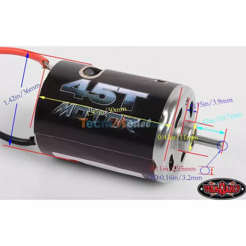 Moteur 540 Crawler Brushed 45T RC4WD Z-E0004