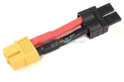 Cordon adaptateur XT60 Femelle  / TRX Mâle 12AWG