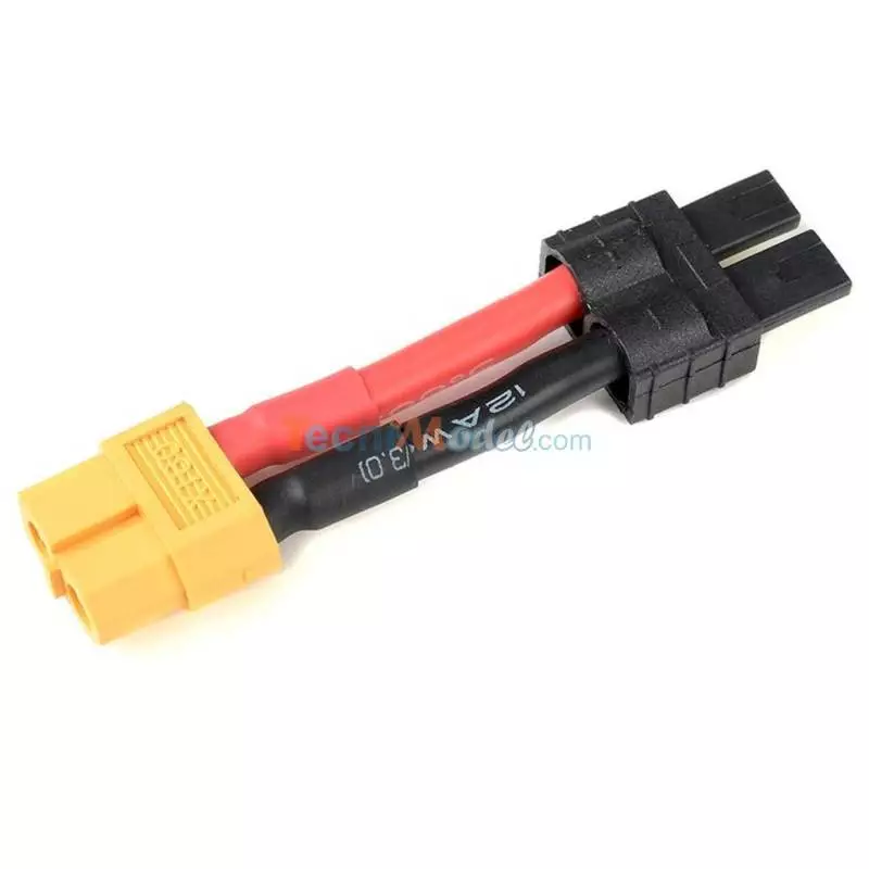 Cordon adaptateur XT60 Femelle  / TRX Mâle 12AWG