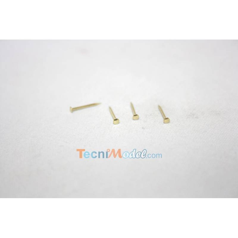 Clous en laiton 0.8 x 10mm