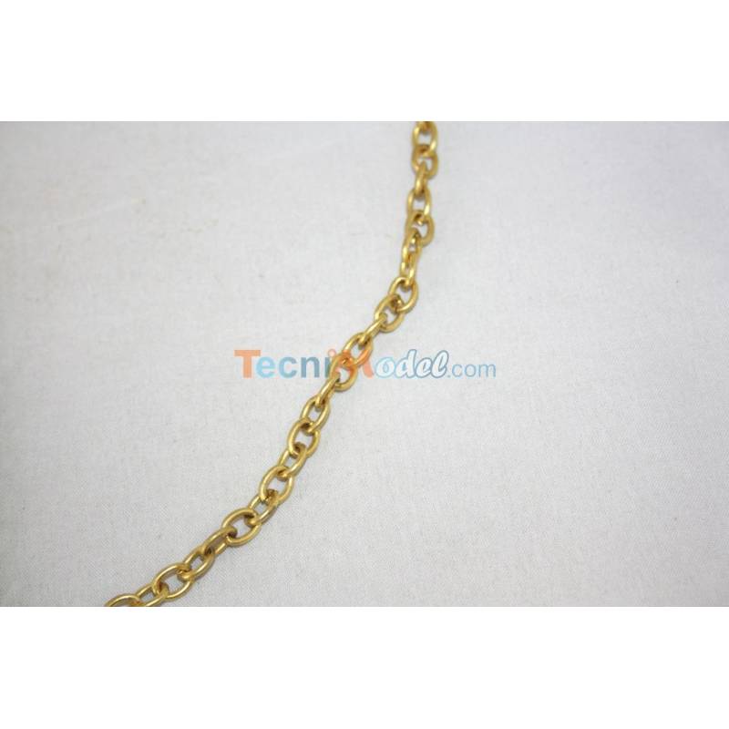 Chaîne laiton 6.5 x 4.5 x 1.3 mm / 1m AERONAUT 562713