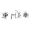 Moteur brushless MAX Marine P285 750 KV Krick 42432