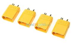 4 Connecteurs XT30 Mâle GFORCE GF-1030-002