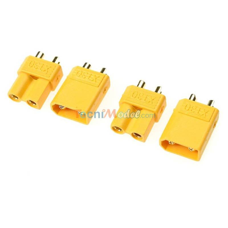 2 Paires de Connecteurs XT30 Mâle / Femelle GFORCE GF-1030-001