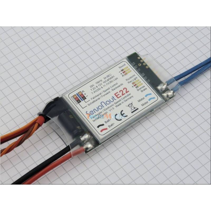 E22: Servonaut ESC with cruise control for radio-controlled trucks