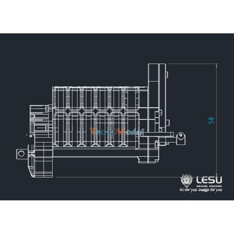 Boîte 3 vitesses LESU avec sortie basse LESU F-5021-C
