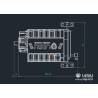 LESU 3-speed gearbox with low output LESU F-5021-C