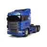 Pack complet Camion Tamiya Scania r620 bleu + Truck-Set Carson