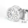 Paire de jantes alu avant larges (trous oblongs) pour essieux avant Lesu W-2044