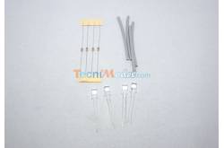 4 orange flashing 5mm LEDs 6v-7.2v high brightness