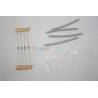 4 LEDs 3mm warm white 12v medium brightness
