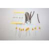 Kit of 10 orange diffusing 2mm barrel LEDs 12v