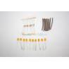 Kit of 10 rectangular LEDs 2x3mm 6v-7.2v orange