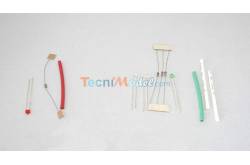Kit leds 1.8mm feux de position 12v 1 rouge. 1 verte. 2 blanches