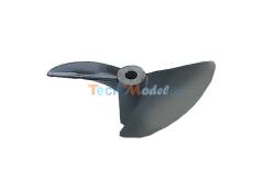 Hélice marine diam.76 mm Graupner pour arbre 1/4, à gauche