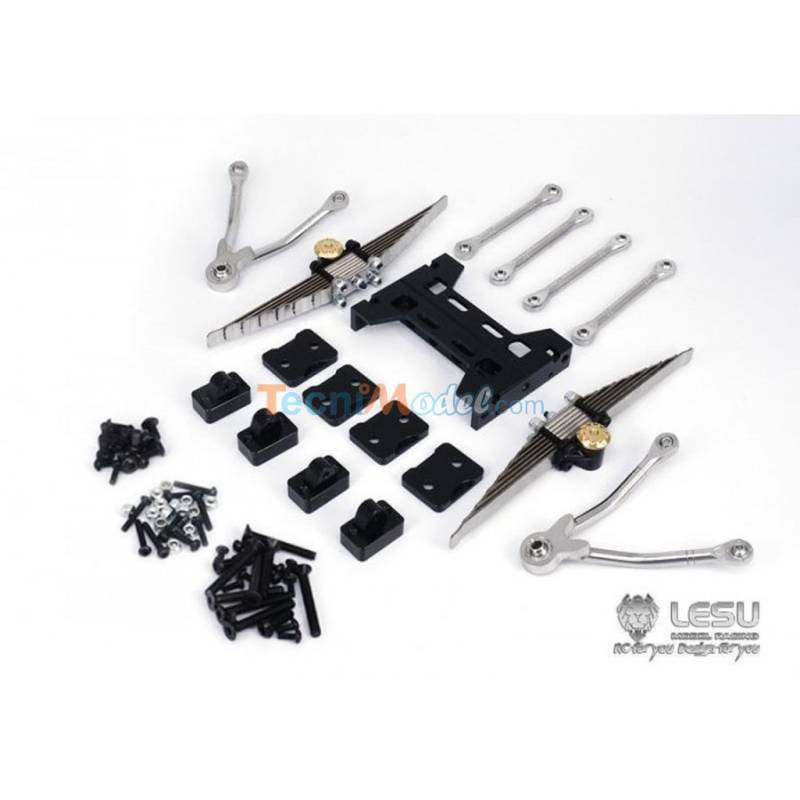 Kit de suspensions arrières métal renforcées réhaussé de 9mm LESU X-8015-A