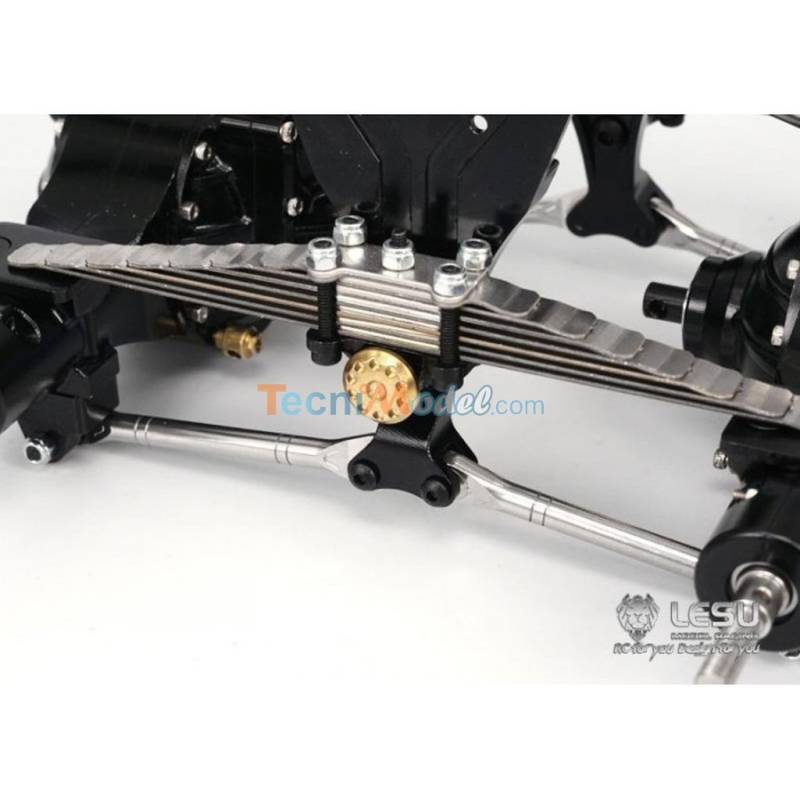 Kit de suspensions arrières métal renforcées réhaussé de 9mm LESU X-8015-A