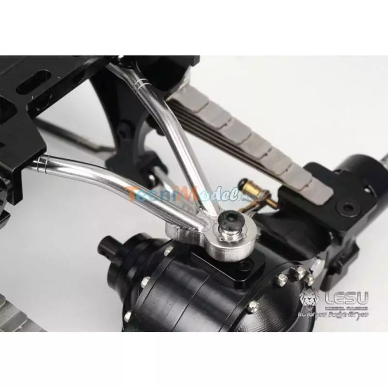 Kit de suspensions arrières métal renforcées réhaussé de 9mm LESU X-8015-A