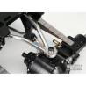 Kit de suspensions arrières métal renforcées réhaussé de 9mm LESU X-8015-A