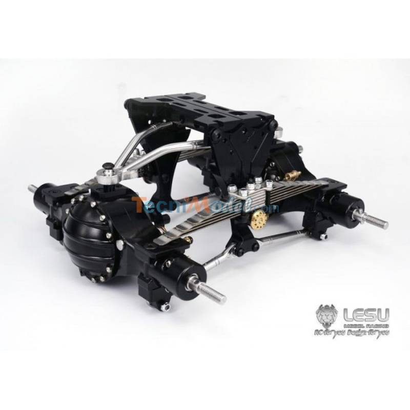 Kit de suspensions arrières métal renforcées réhaussé de 9mm LESU X-8015-A