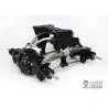 Kit de suspensions arrières métal renforcées réhaussé de 9mm LESU X-8015-A