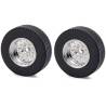2 Jantes larges chromées pour remorques US Tamiya Ref Carson 500907053