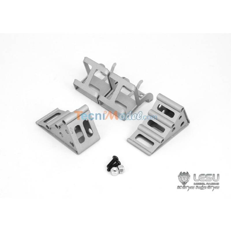 2 Cales de roues en acier avec support - LESU G-6186