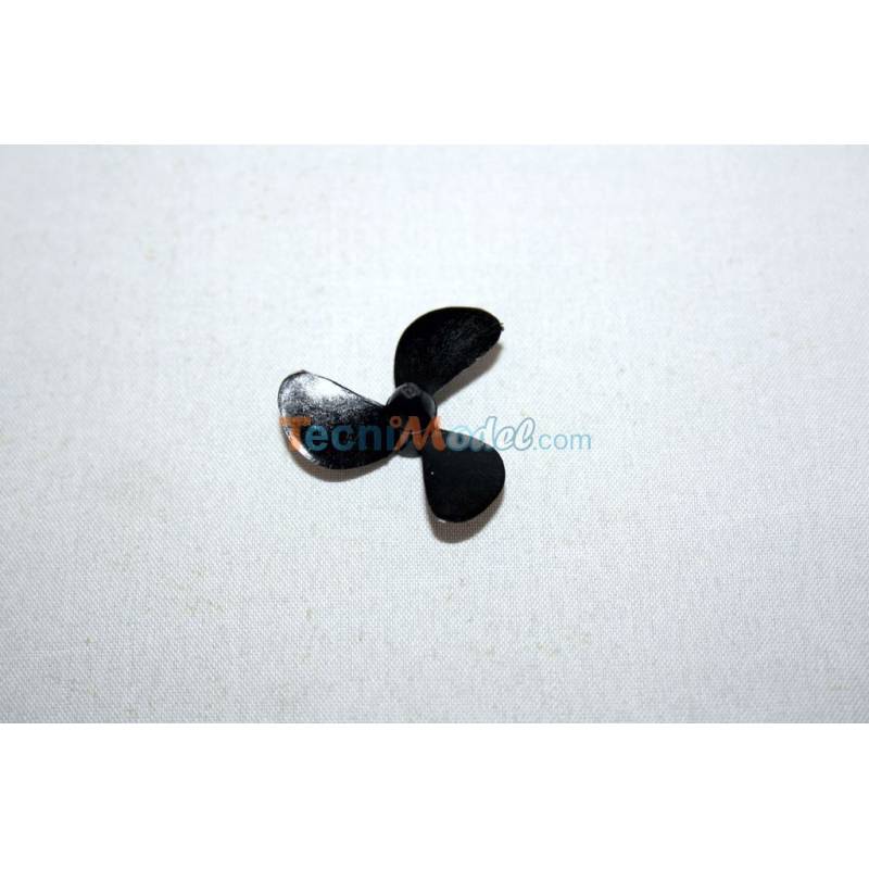 Hélice tripale classique 60mm M4 à droite en Polypropylène 2308.60