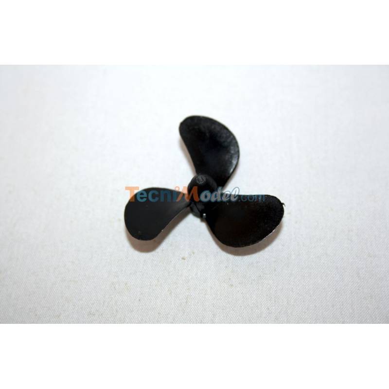 Hélice tripale classique 60mm M4 à gauche en Polypropylène 2308.60L