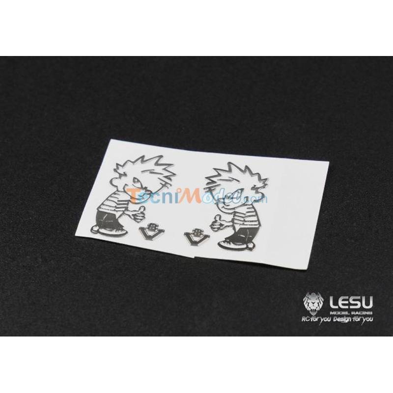 2 Décors adhésifs garçonnet et V8 LESU ZK-K019-5