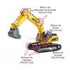 Turret Motor for Huina 580 Excavator