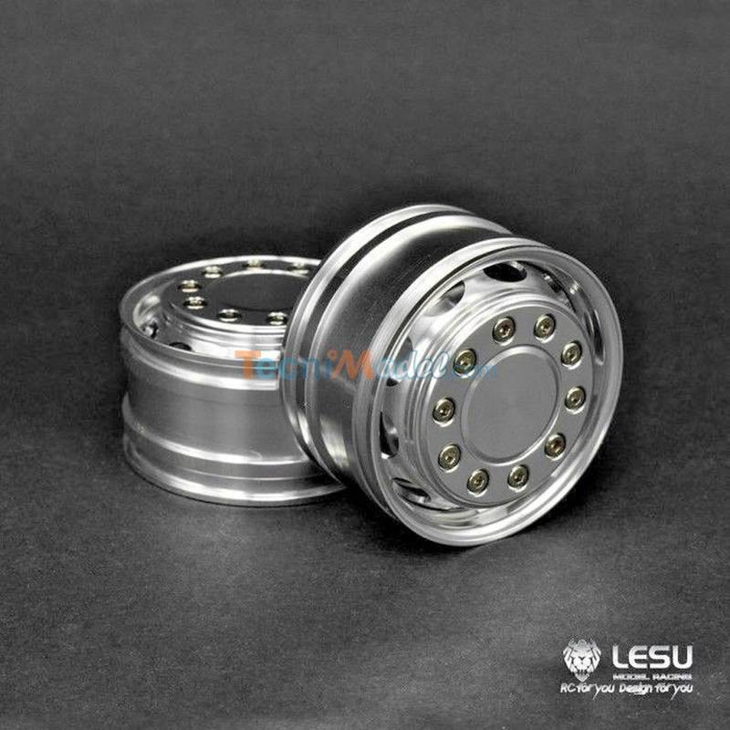 2 Jantes alu avant larges LESU pour hexagones LESU W-2043-B