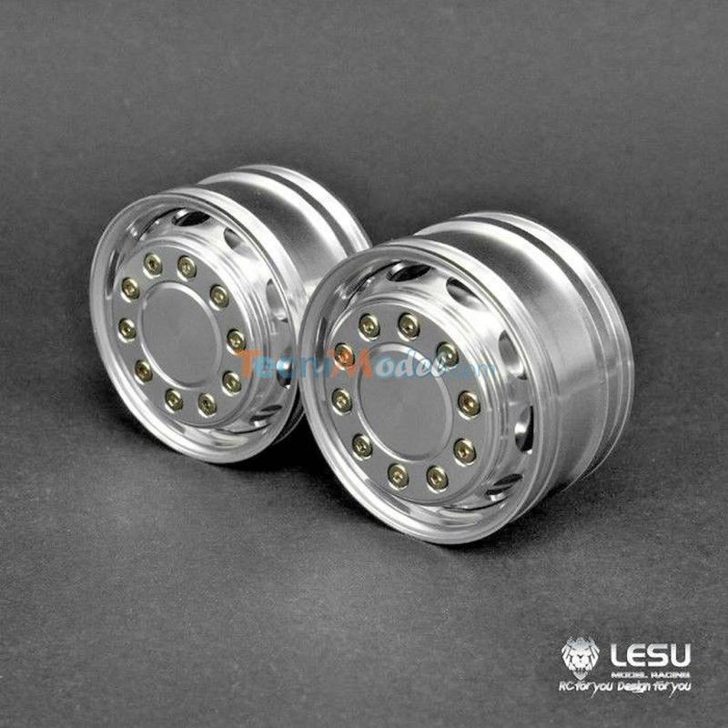 2 Jantes alu avant larges LESU pour hexagones LESU W-2043-B