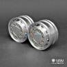 Pair of large front aluminium rims for Hexagones by LESU
LESU W-2043-B