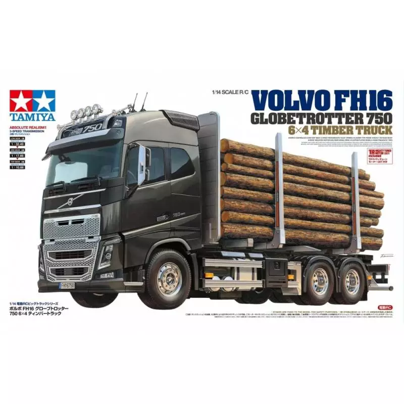 Camion Tamiya 56360 Volvo FH16 Globetrotter + Carson Truck-Set