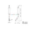 Echappement vertical LESU 181mm pour camion rc 1/14 Tamiya ou LESU