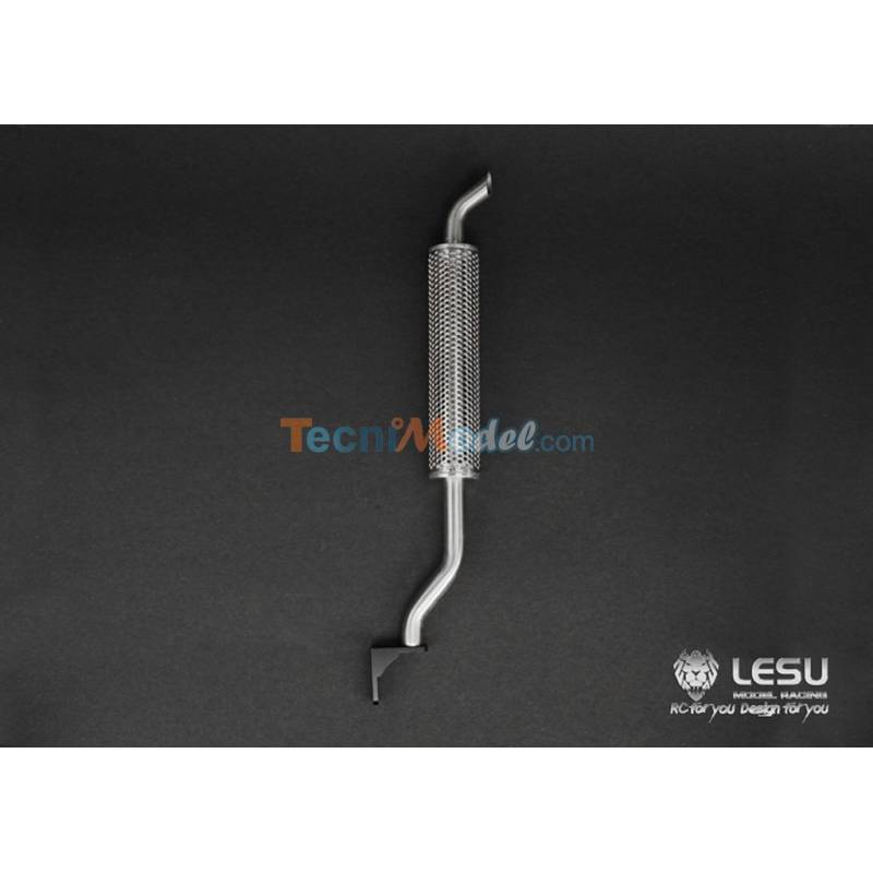 Echappement vertical LESU 181mm pour camion rc 1/14 Tamiya ou LESU
