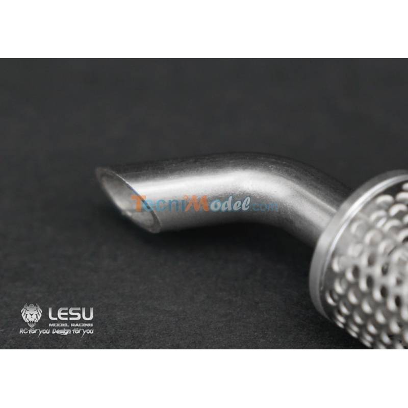 Echappement vertical LESU 181mm pour camion rc 1/14 Tamiya ou LESU