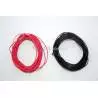 Fil Ø0.9mm Rouge/Noir 5m AWG28