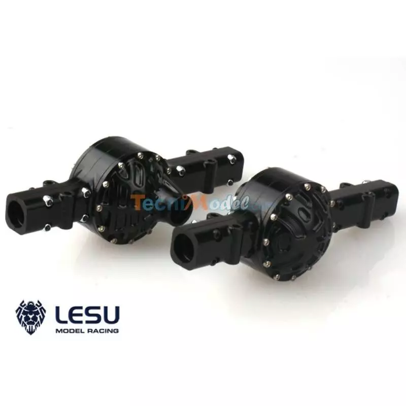 2 Coques ALU pont arrière tandem Tamiya LESU Q-9062
