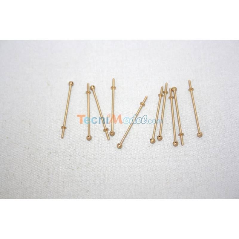 10 One Hole rail stanchions 25mm